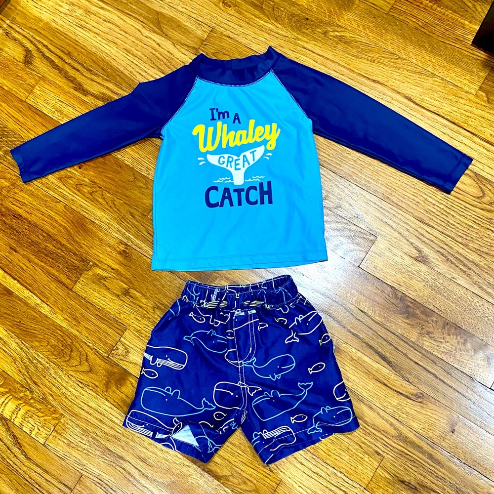 Carter’s Boys Swim Set Whales- 24 Months